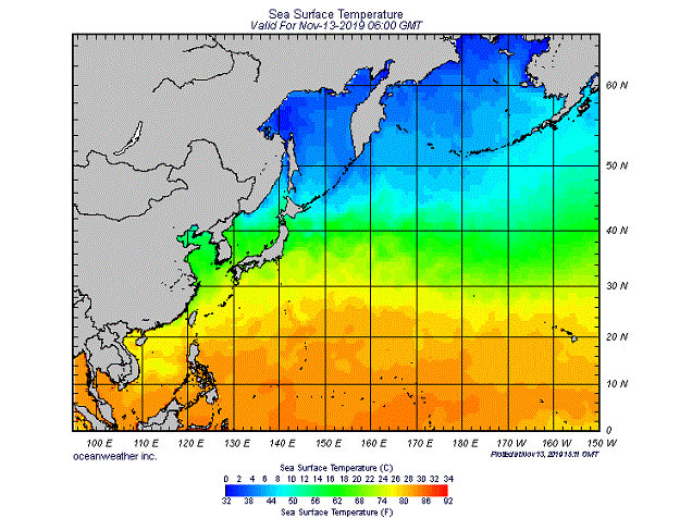 Sea Surface Temperature (deg)